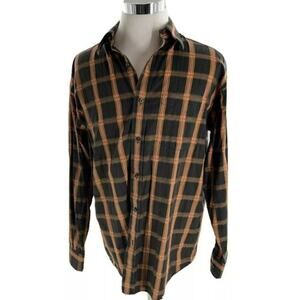 Sean John Shirt Men XL Collared Long Sleeve Tartan Plaid Button Up Casual Preppy